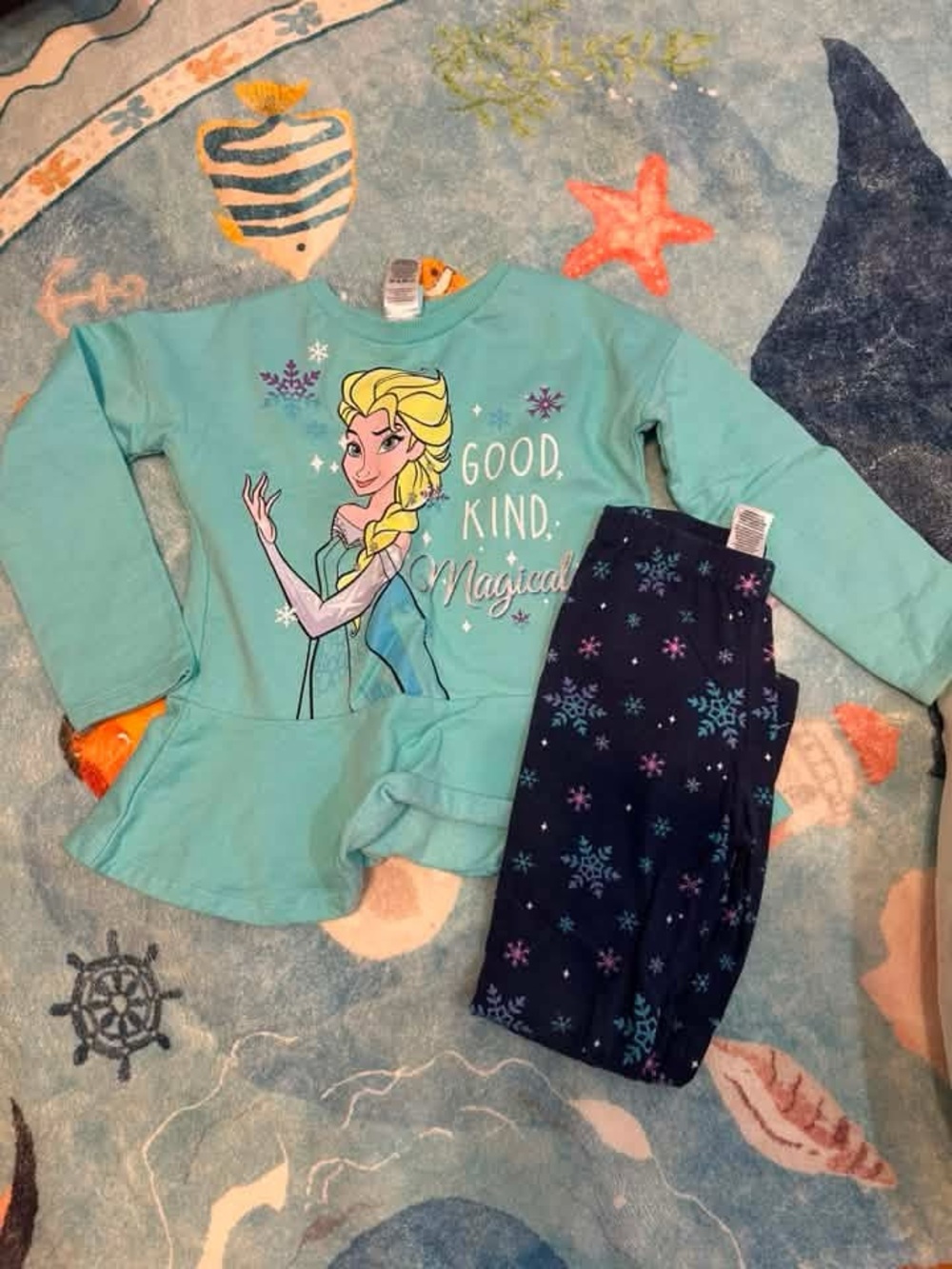 Girls' Aqua 'Good Kind Magical' Frozen Character set